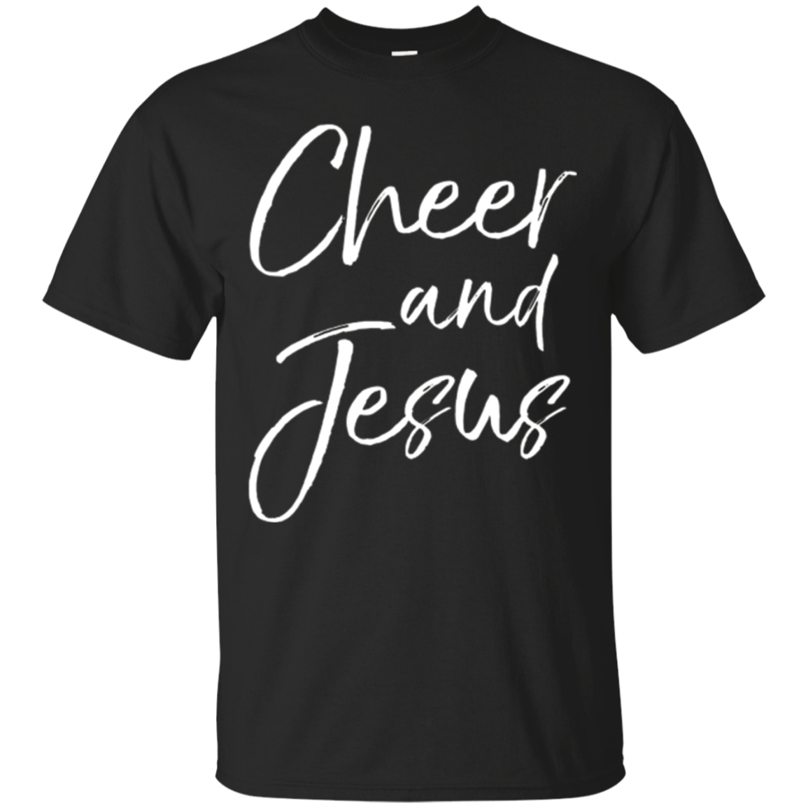 Cheer And Jesus Shirt Christian Cheerleader Cheerleading Tee