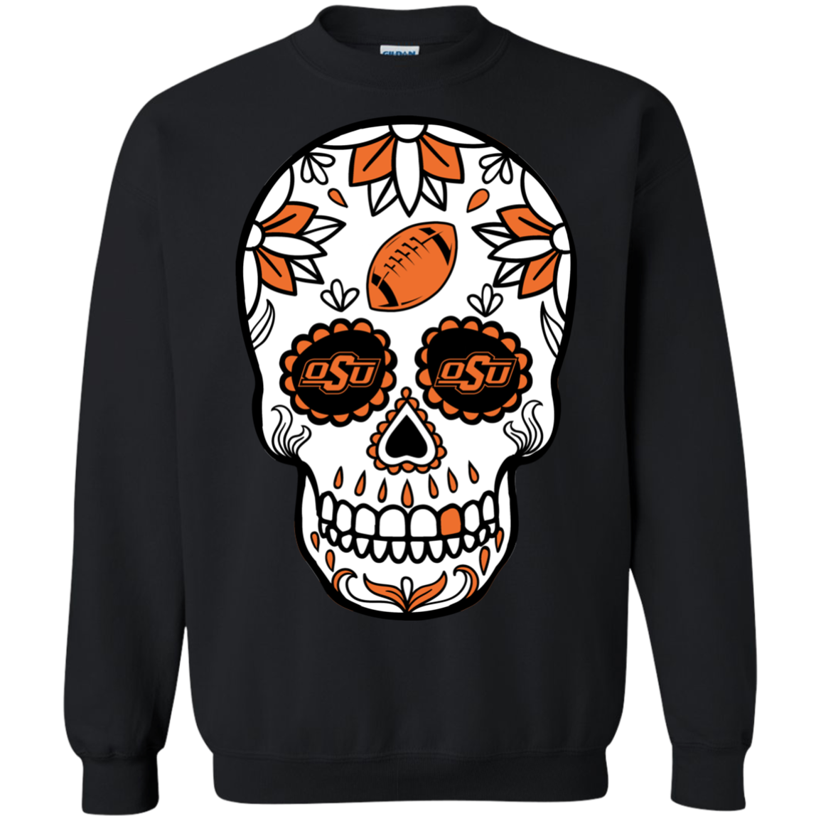 Oklahoma State Cow Football Sugar Skull Day Of The Dead Shirts