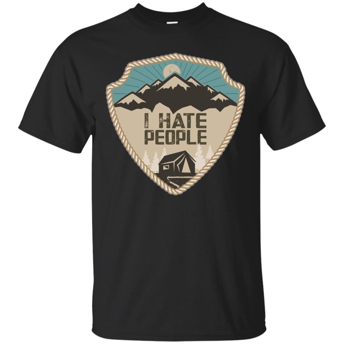 I Hate People T-shirt Funny Camping Lovers Shirt 