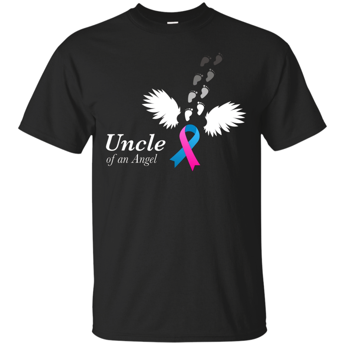Angel Uncle T-shirt. Miscarriage Awareness Infant Loss