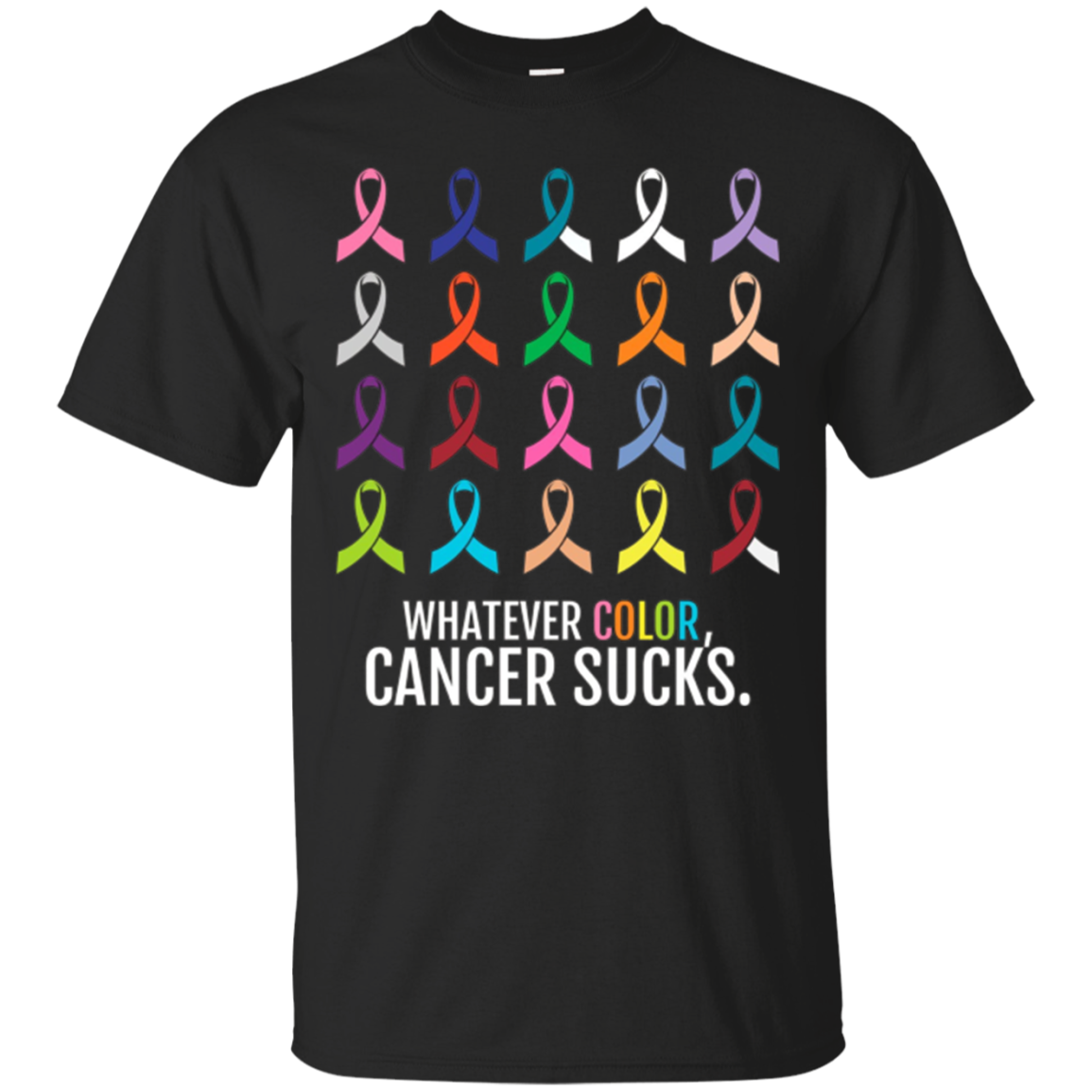 Cancer Sucks Shirt Fight Cancer Ribbons Shirt