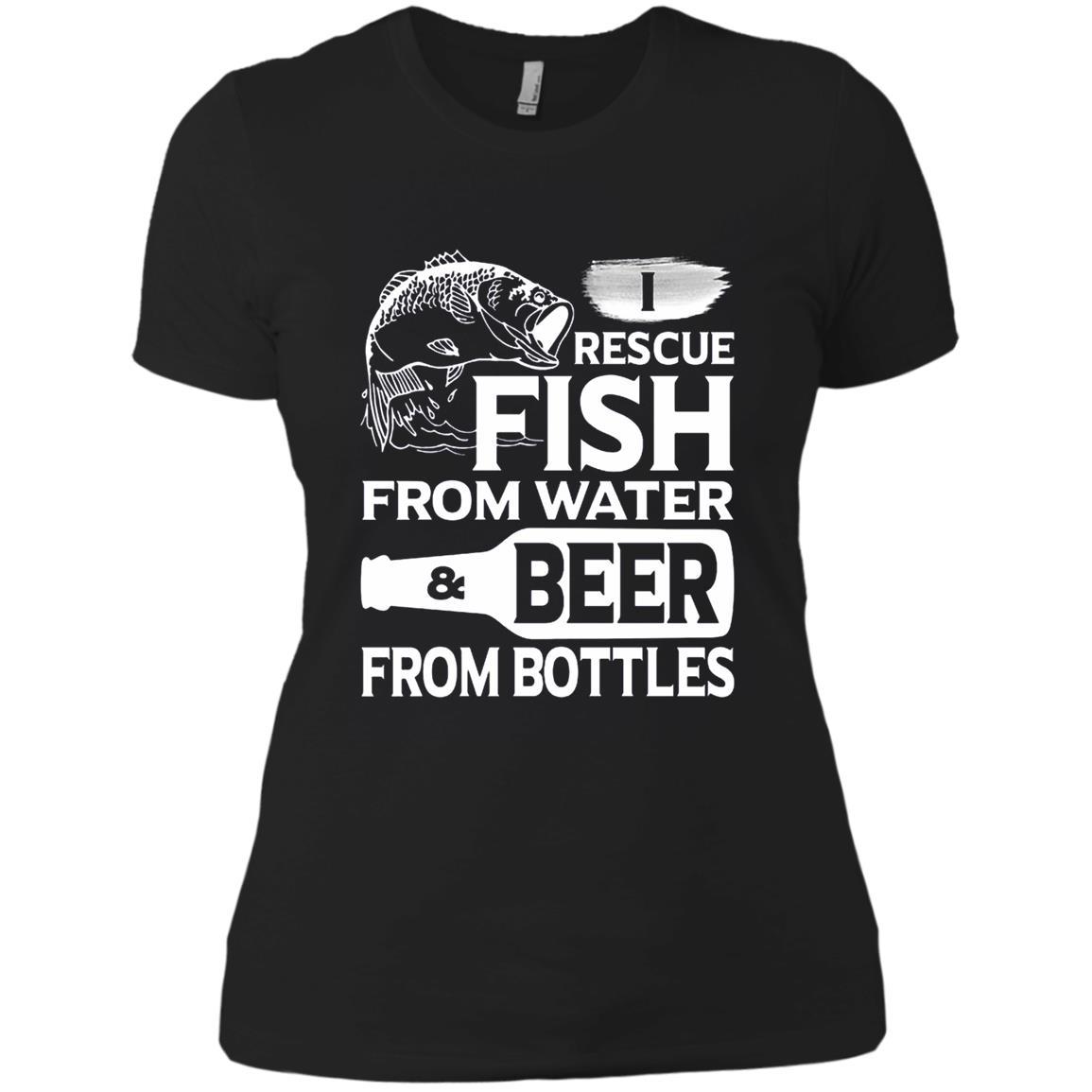 Rescue Fish From Water And Beer From Bottles T Shirt