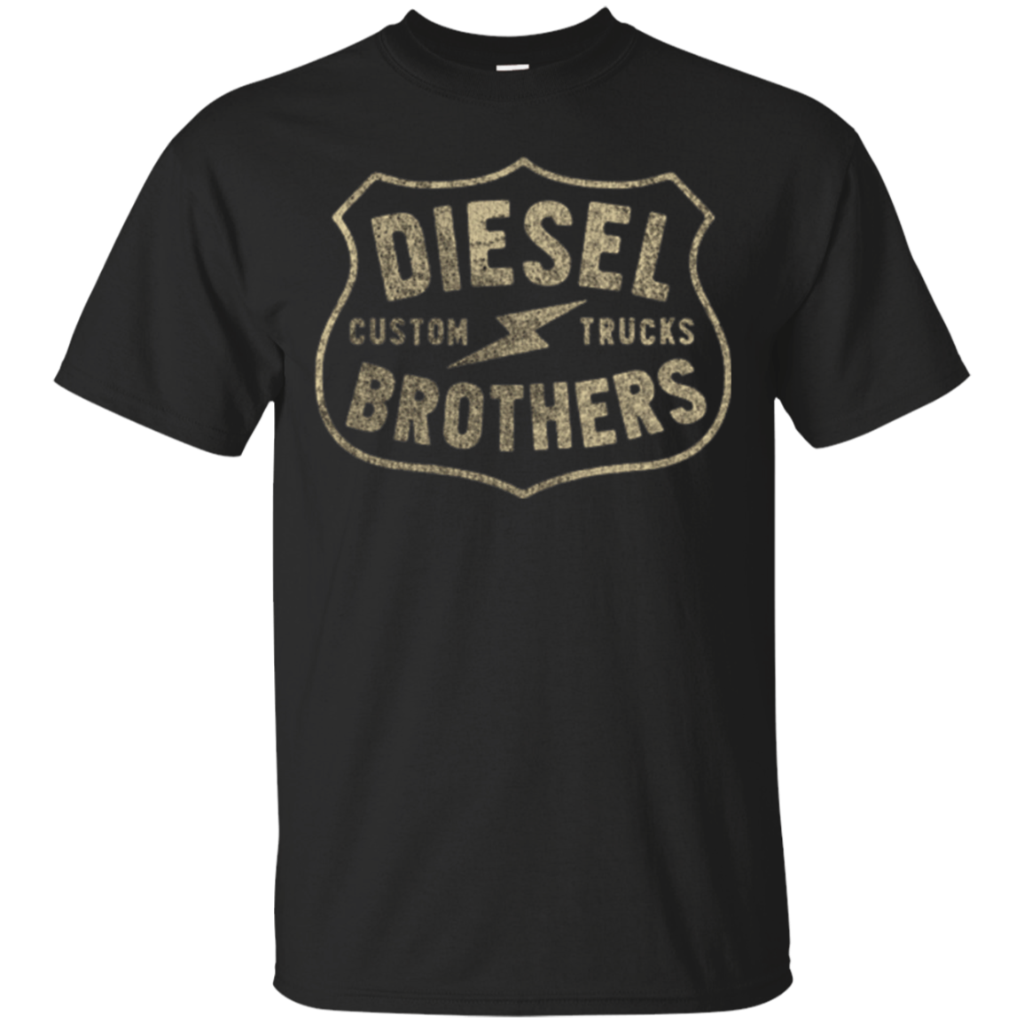Diesel Brothers Custom Trucks Vintage Sign Graphic T-shirt