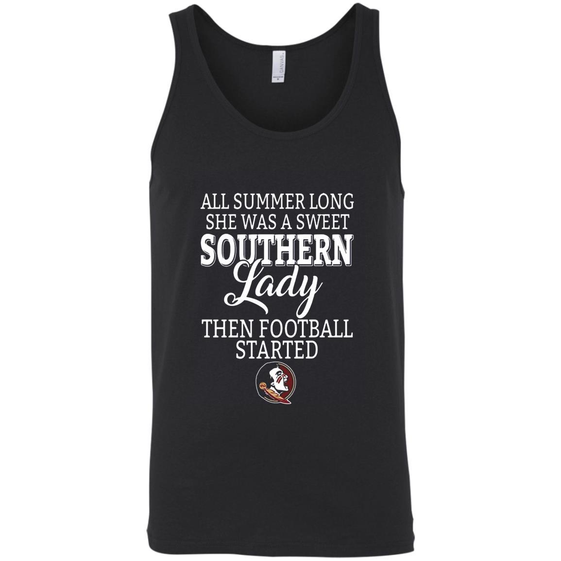 Florida State Seminoles All Summer Long She Was A Sweet Southern Lady Shirts