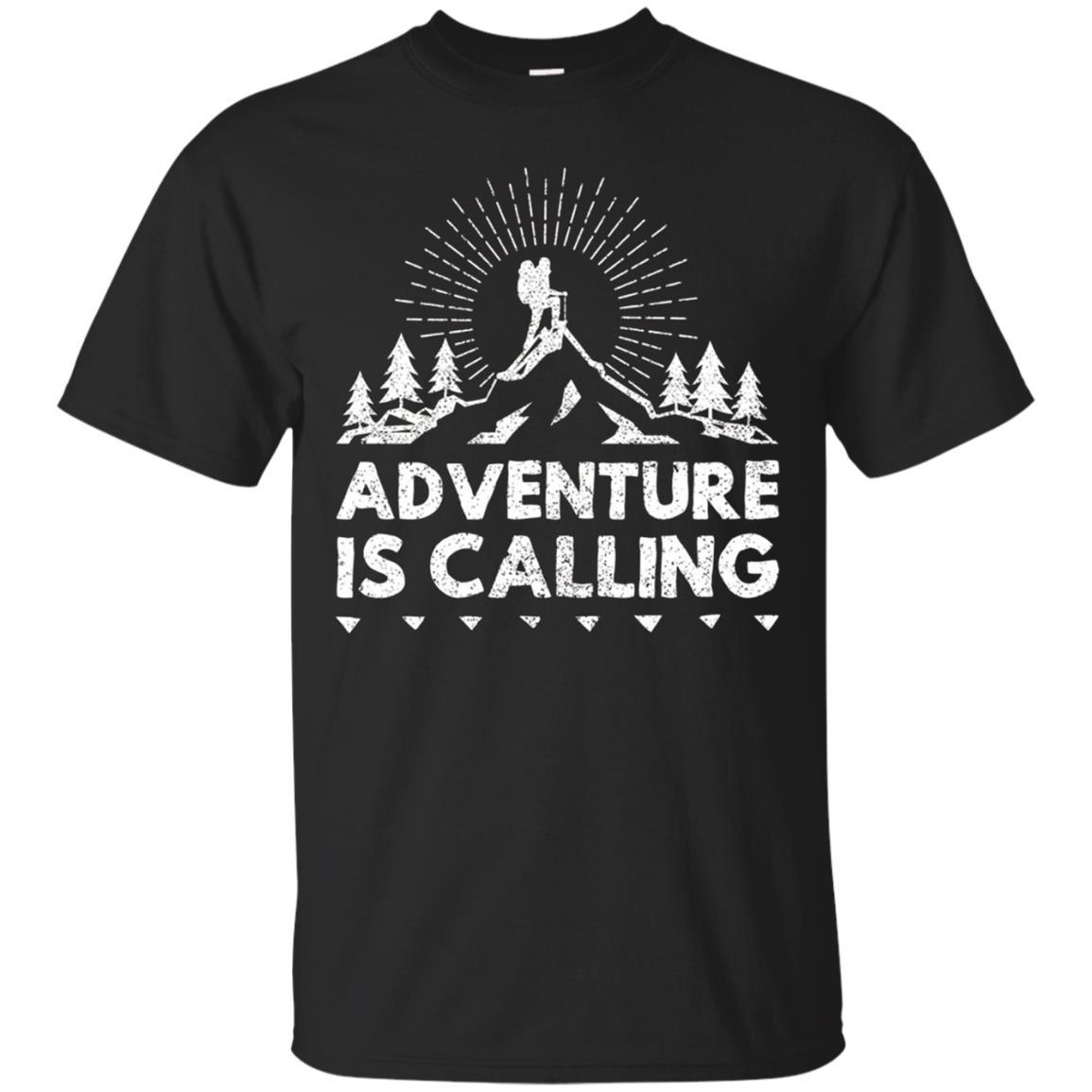 Adventure Is Calling Hiker Hiking Mountain T Shirt
