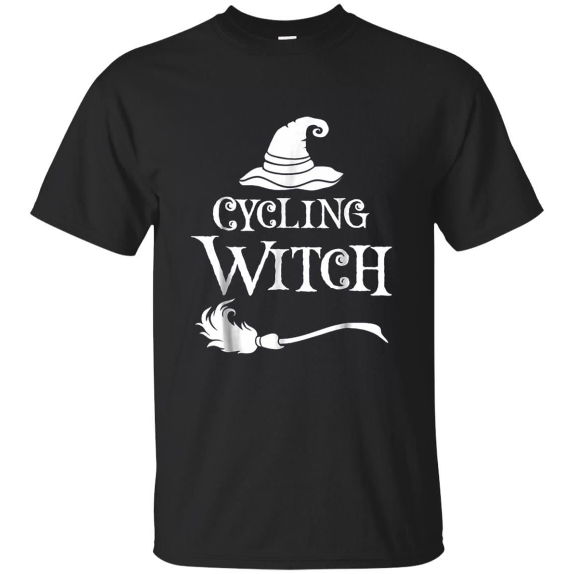 Halloween Cycling Witch T Shirt