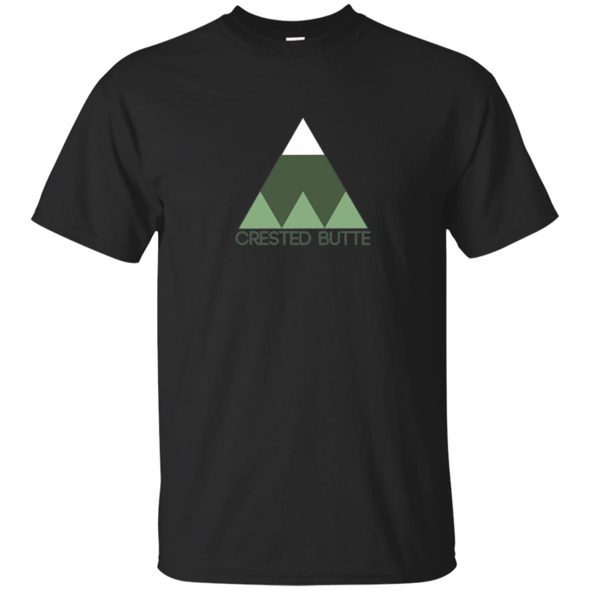 Minimal Retro Mountain - Crested Butte Colorado T-shirt