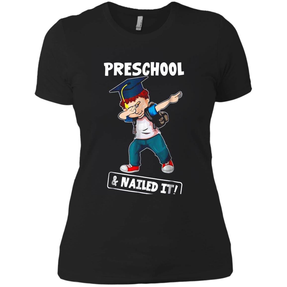 Boy Dabbing Graduation Preschool And Nailed It Gift Shirts