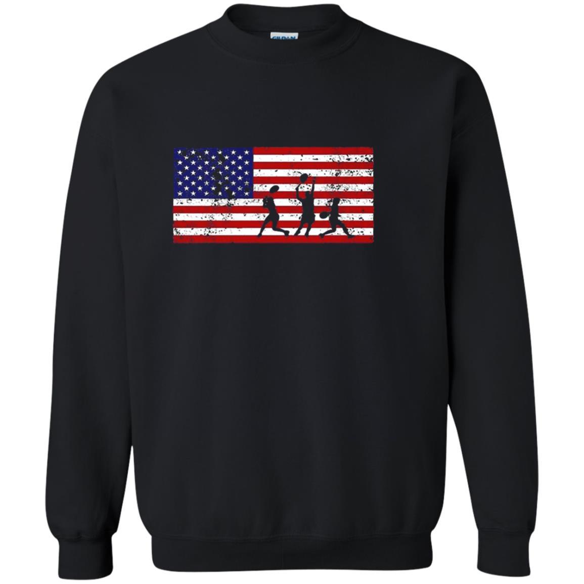 American Flag Tennis Patriotic Vintage Retro T Shirt