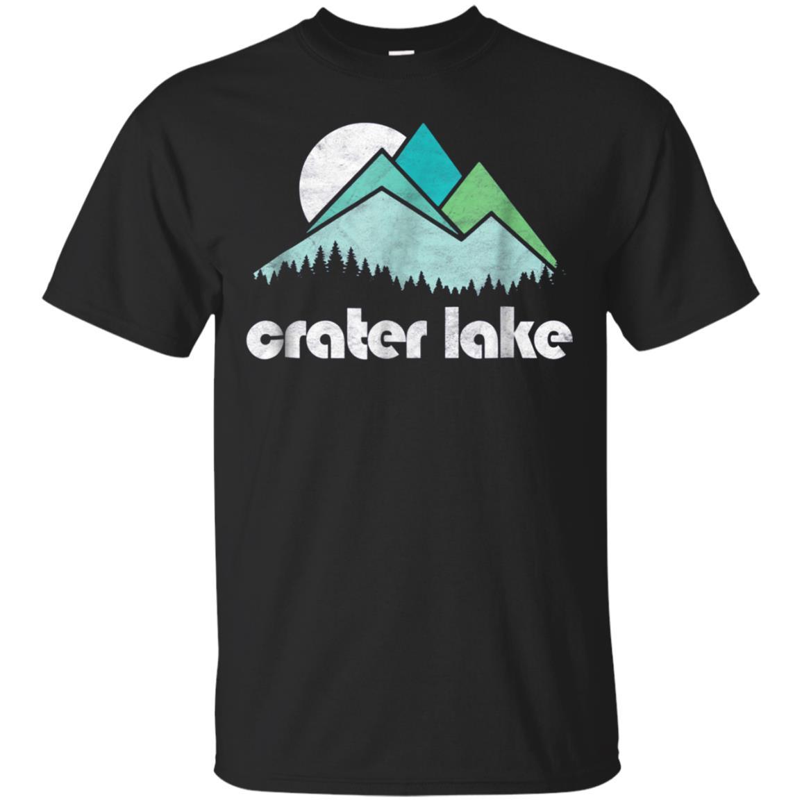 Crater Lake Oregon Vintage Minimalist Mountains Tee T Shirt