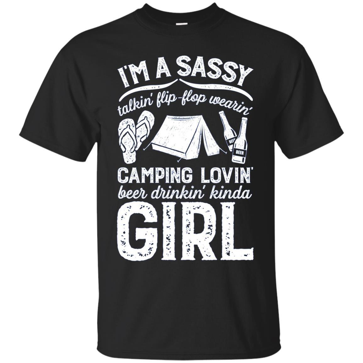 Sassy Talkin Flip-flop Wearin Camping Lovin T Shirt 