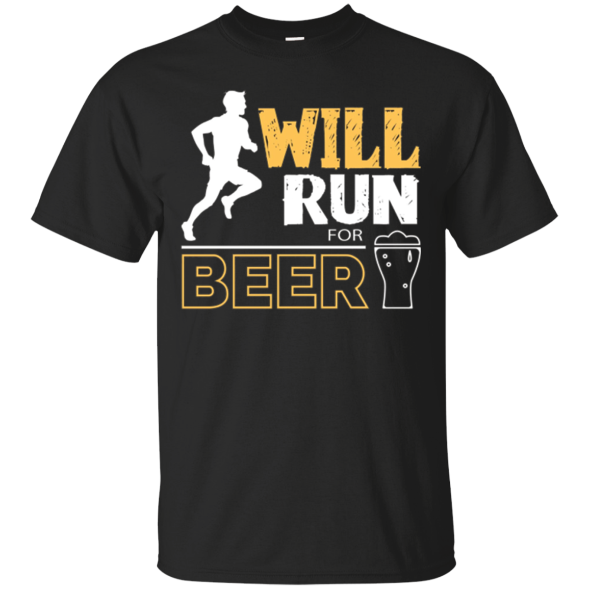 Will Run For Beer Funny Runner Tshirt