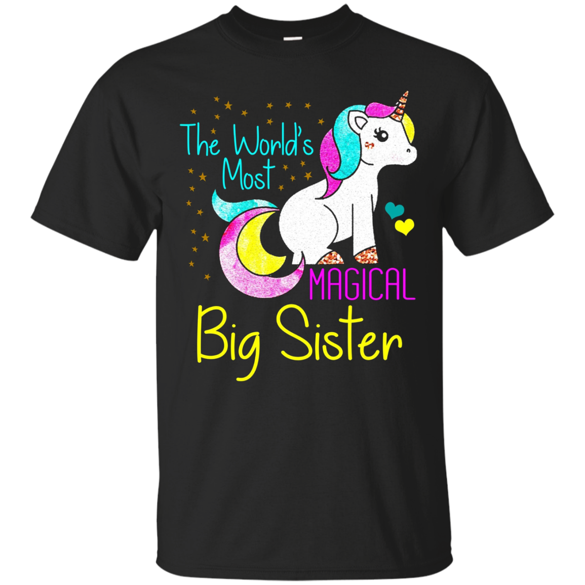 Magical Unicorn Big Sister Cute Funny Novelty T-shirt Gift
