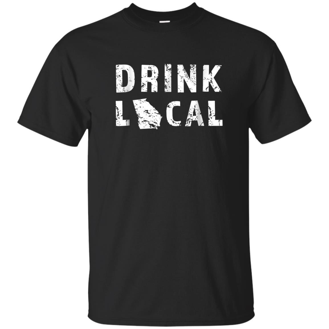 Drink Local Georgia Craft Beer Ga Peach State T-shirt
