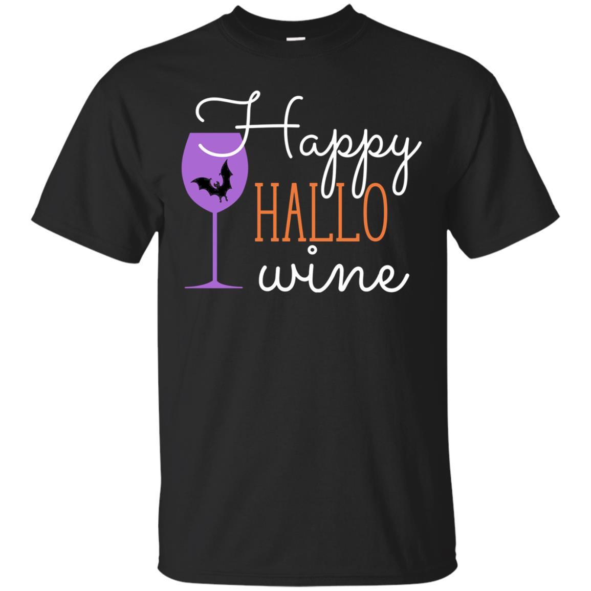 Sarcastic Fun Happy Halloween Hallo Wine Funny Shirt