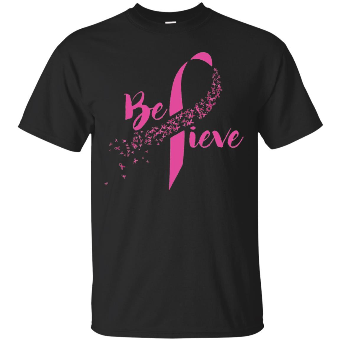 Breast Cancer Awareness - Inspirational Believe T-shirt