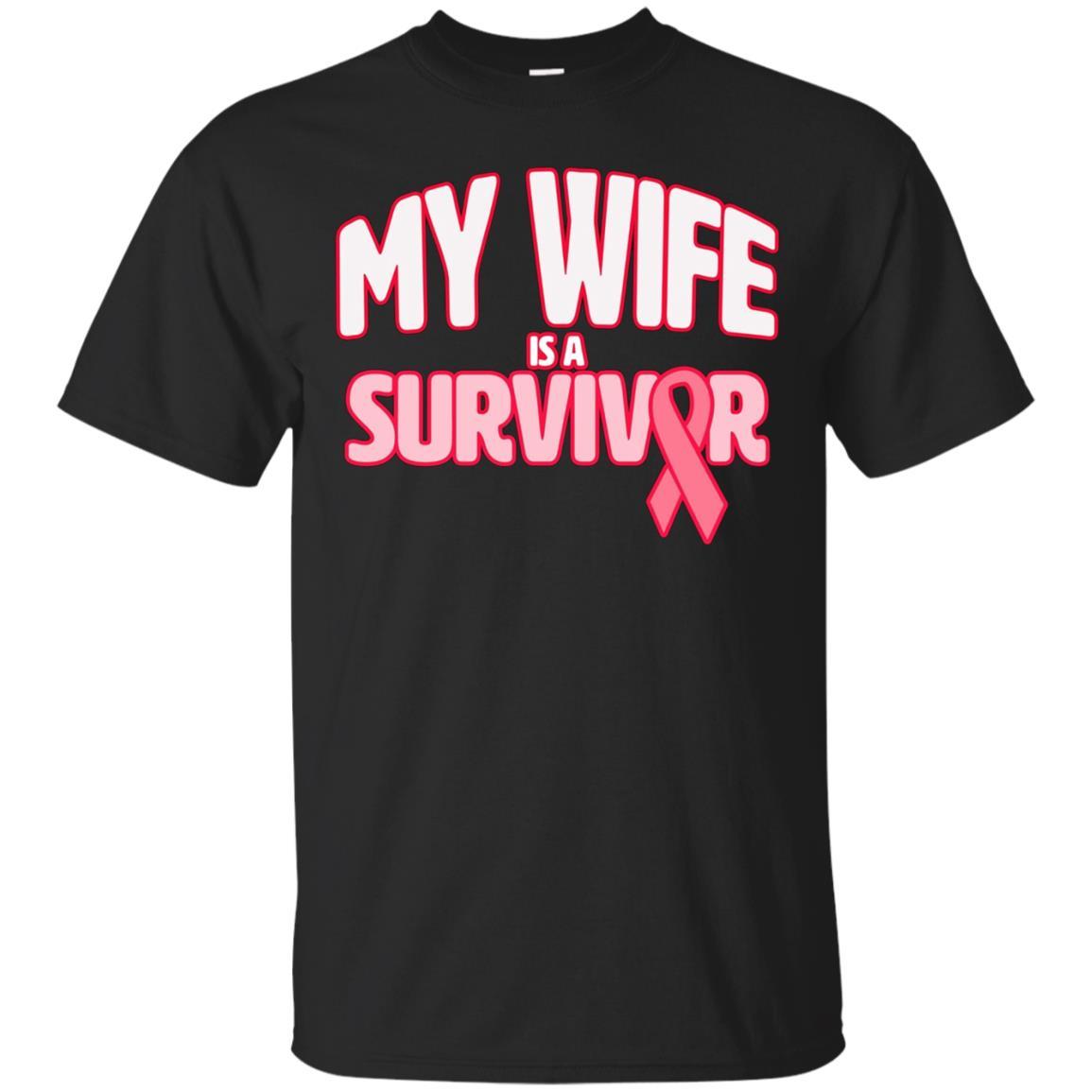 My Wife Is A Survivor - Breast Cancer Awareness T-shirt