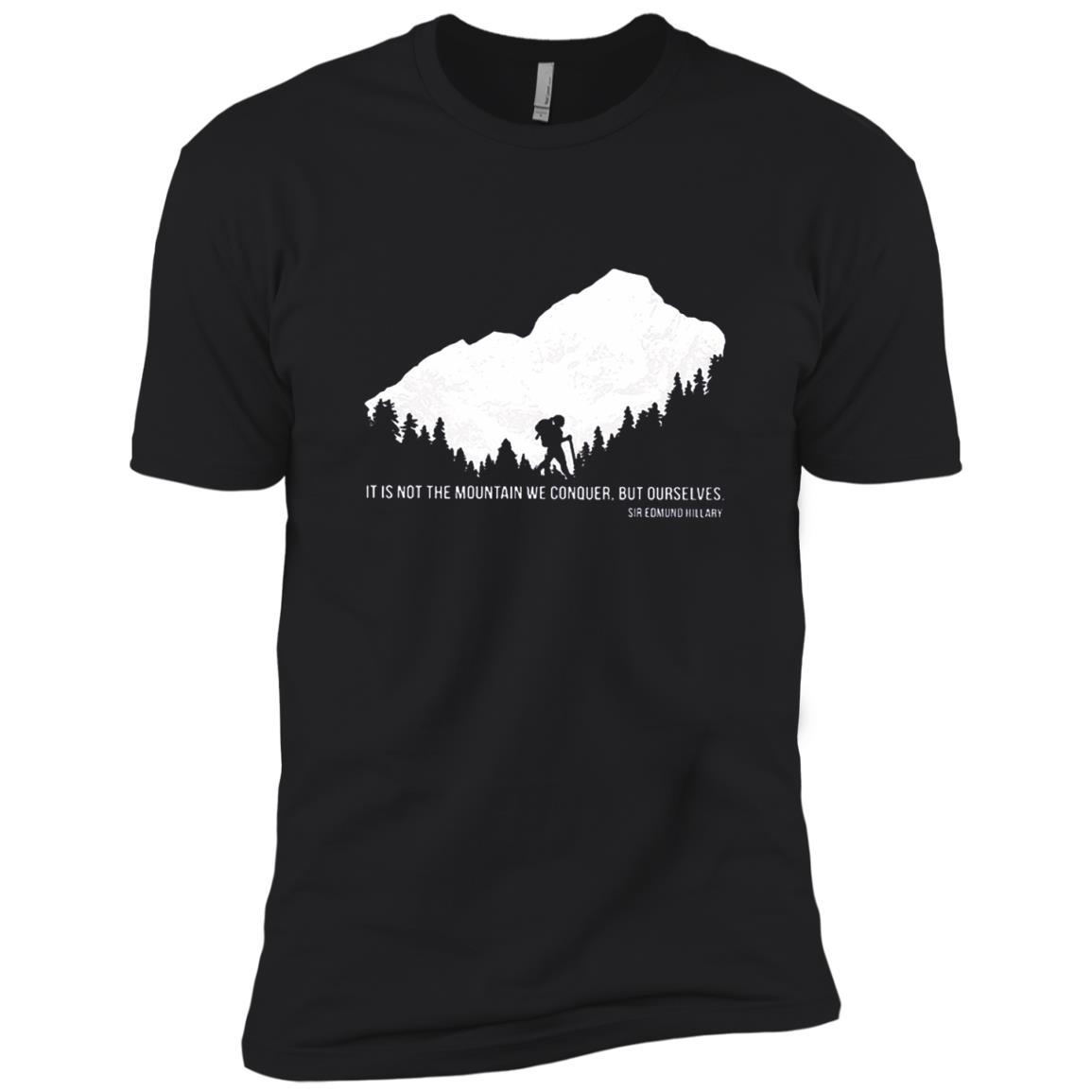 Hiker It Is Not The Mountain We Conquer But Ourselves Sir Edmund Hillary Shirts
