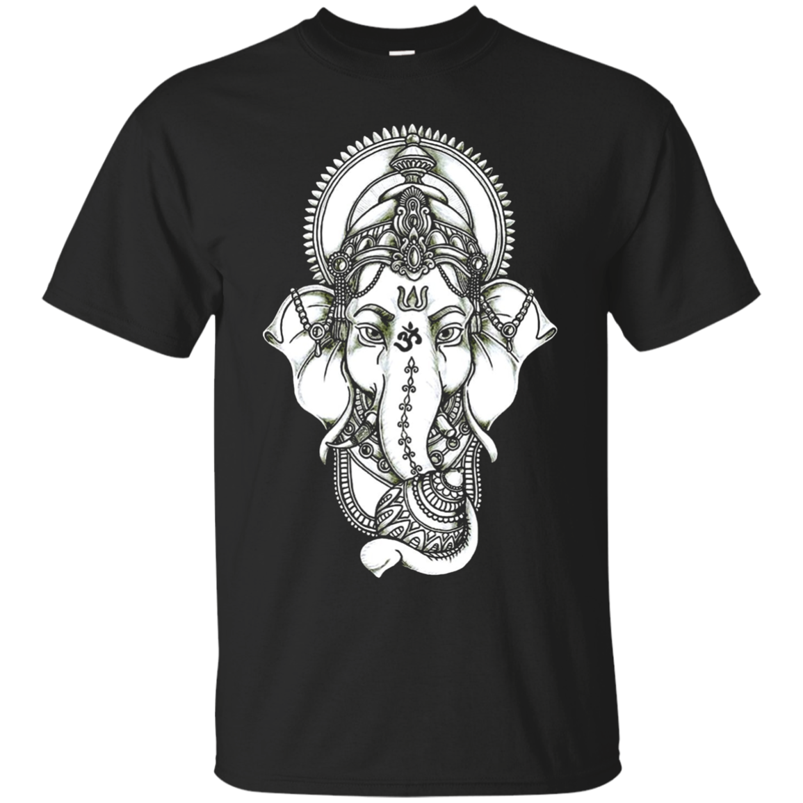 Elephant Ganesha Lotus Om T-shirt, Yoga , Eye, Lucky Symbol