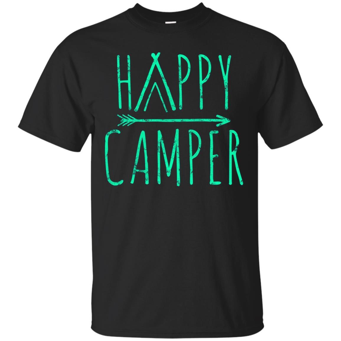 Unique Happy Camper Camping T-shirt