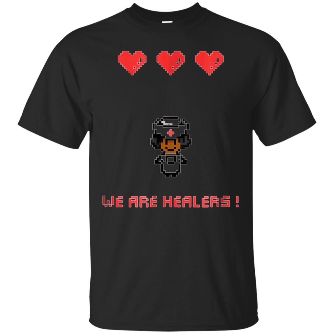 We Are Healers- Cute 8-bit Tshirt For Black Nurses