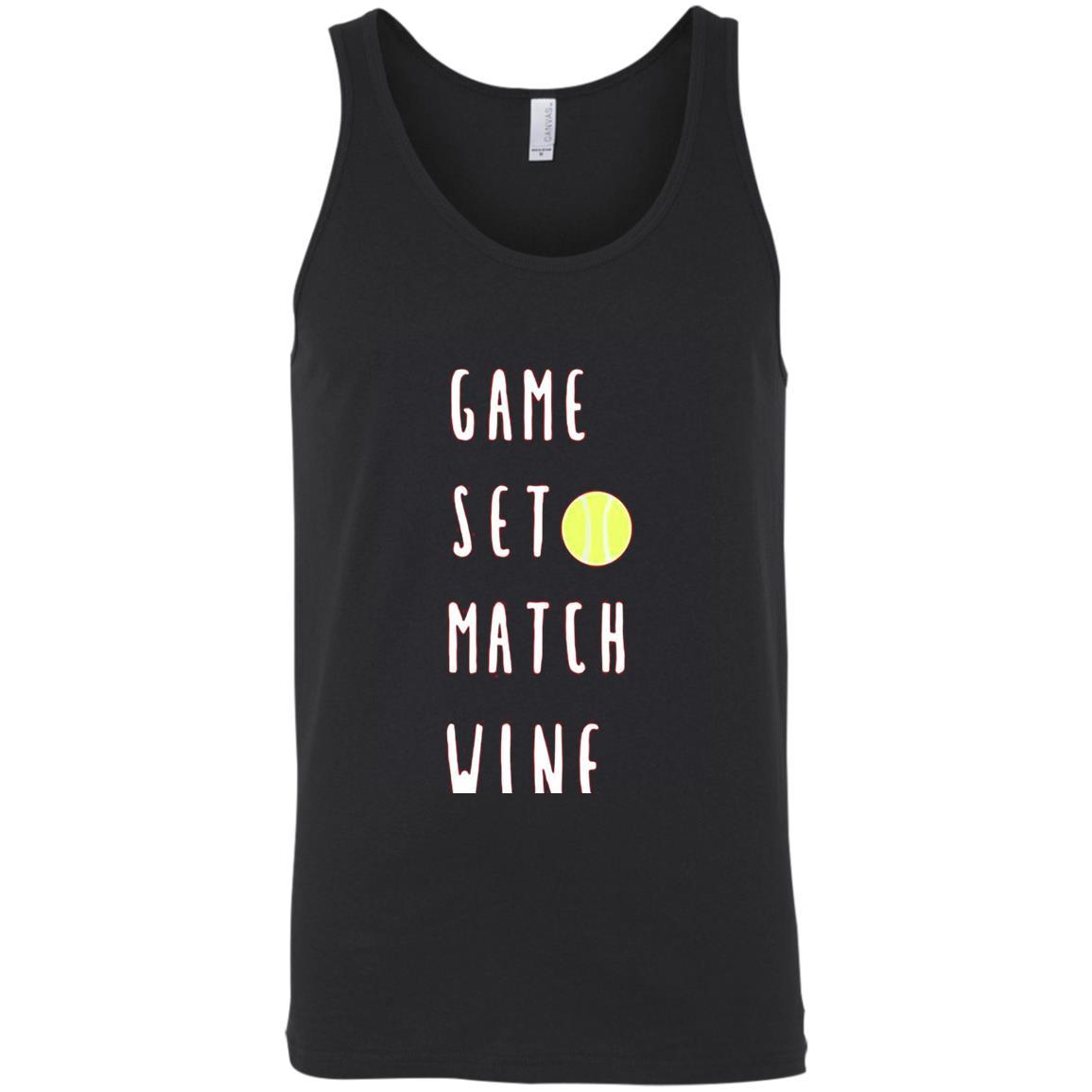 Game Set Match Wine Funny Wine Lover Tennis Player T Shirt