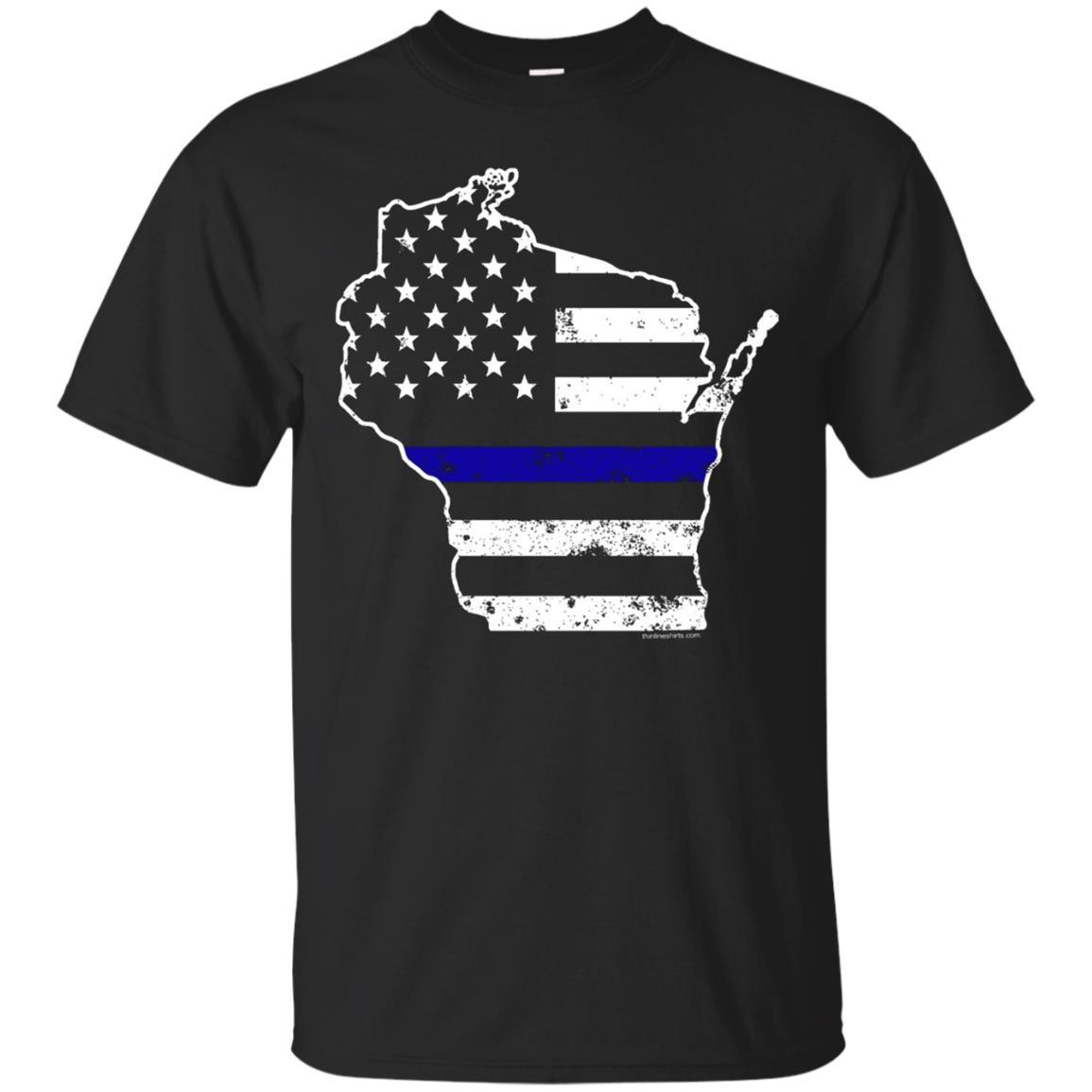 Wisconsin Thin Blue Line Police T-shirt