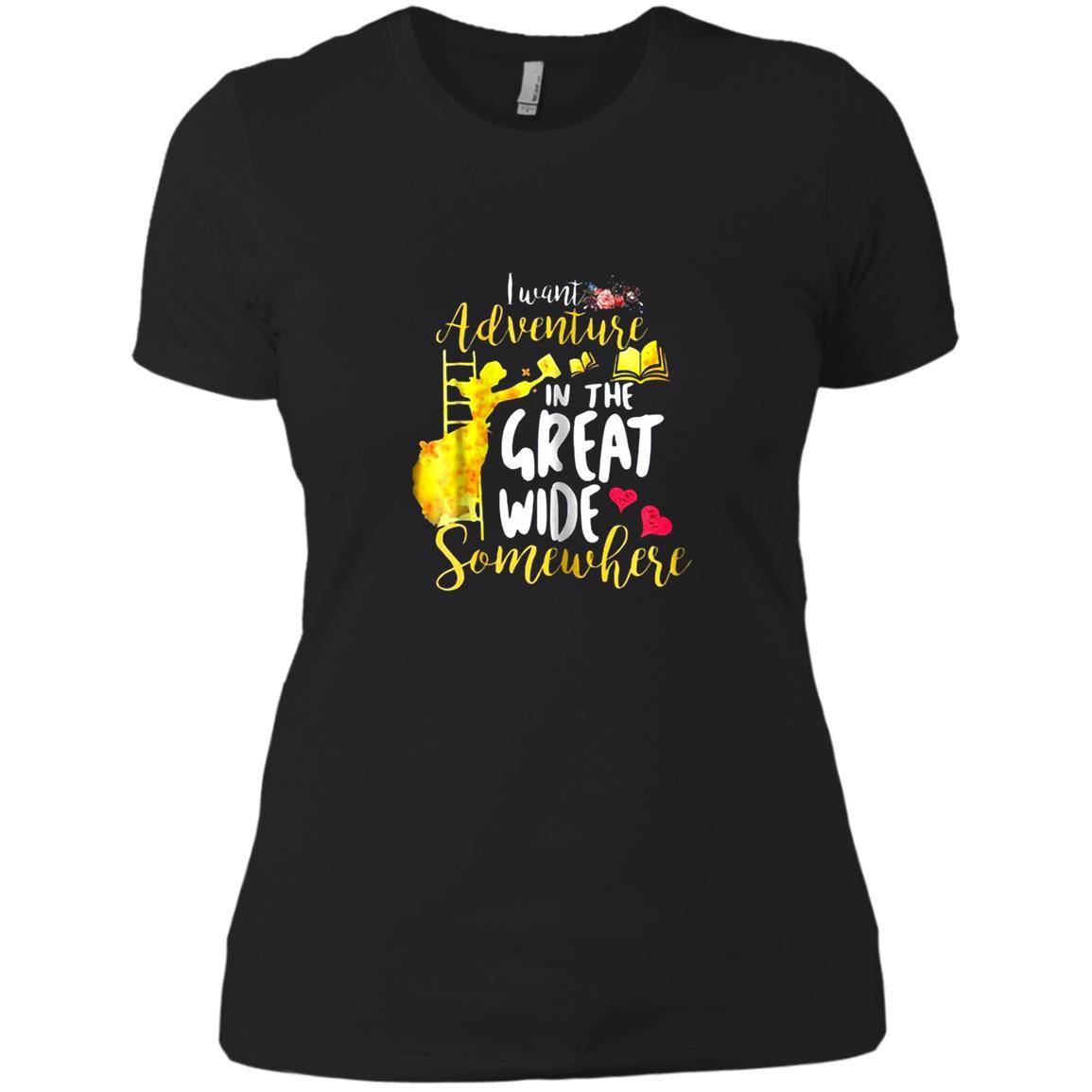 Want Adventure N The Great Wide Somewhere Beauty And The Beas T Shirt