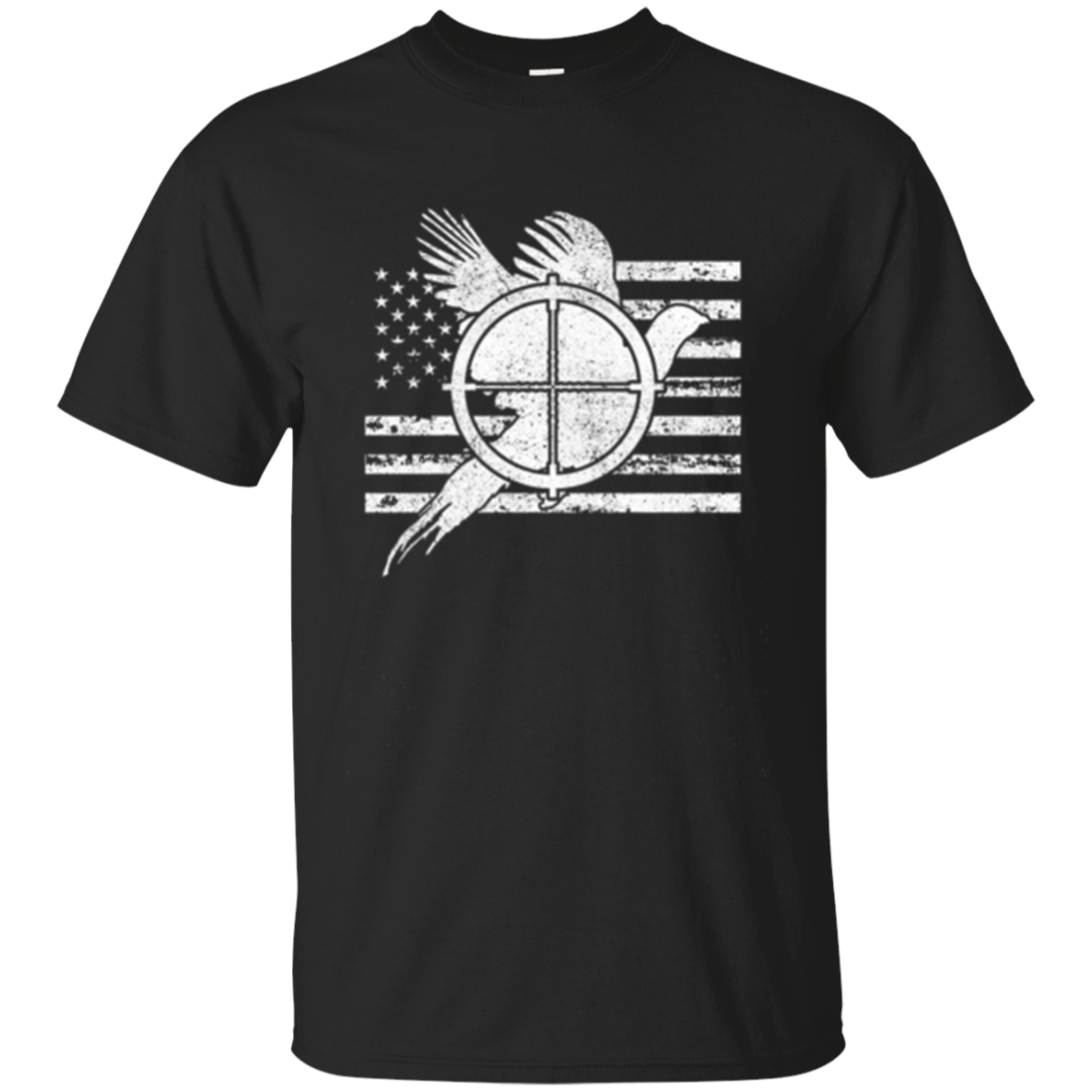 Pheasant Hunter American Flag Hunting Shirt