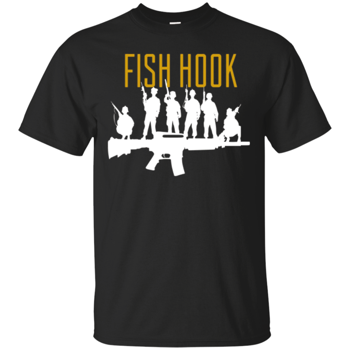 Socom Us Navy Seals Fish Hook Map Soldiers T-shirt