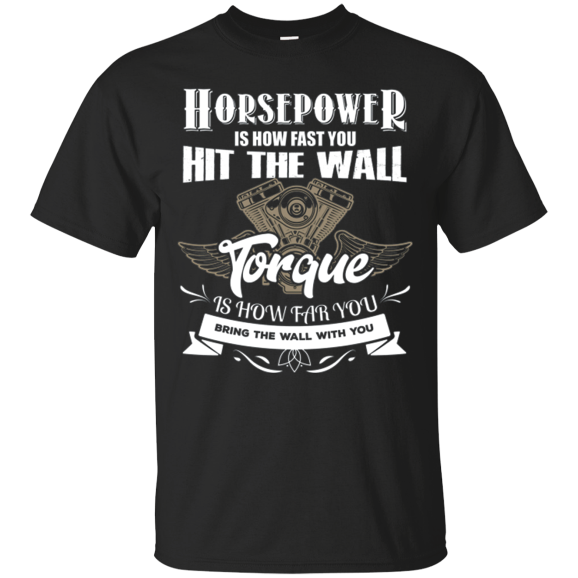 Funny Diesel Mechanic & Car Tech T-shirt Horsepower Torque