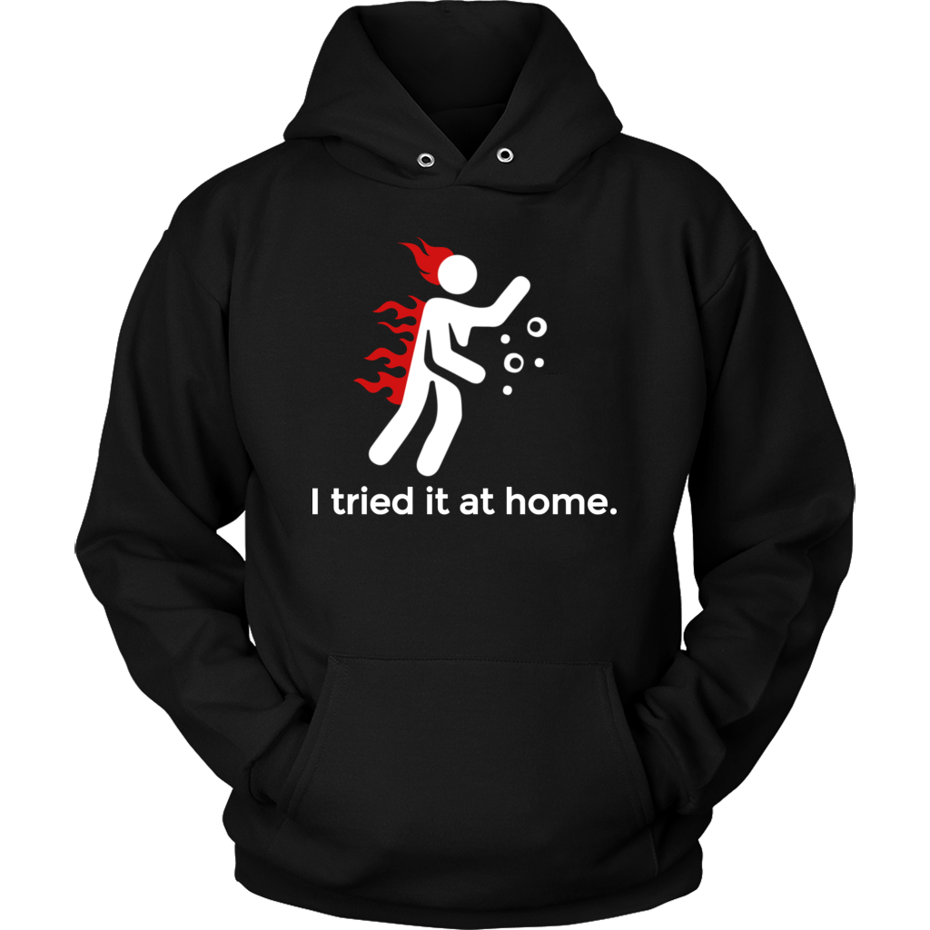 I Tried It At Home Funny Science Design Grandparents Day Shirts