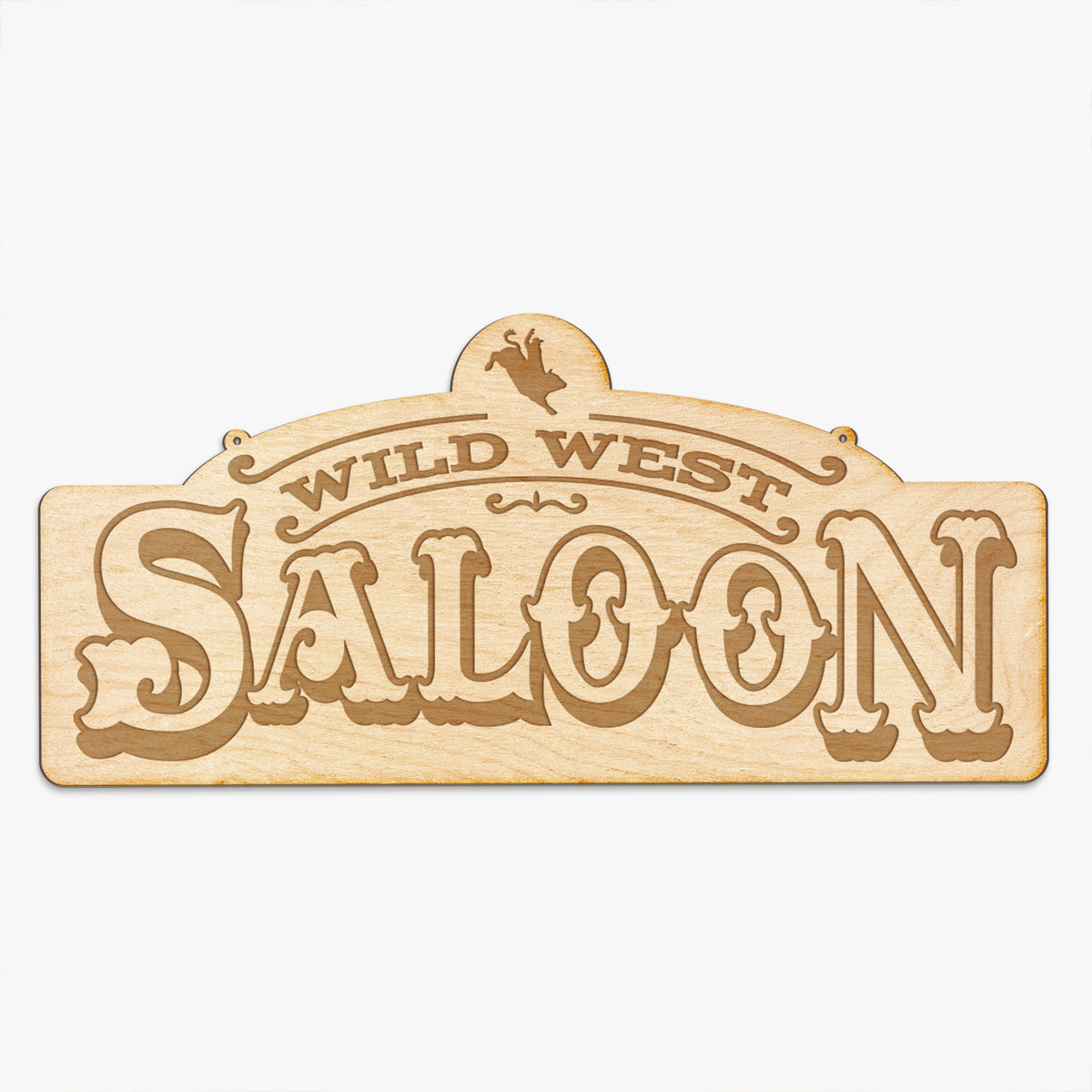 Wild West Custom Engraved Wood Sign Woodums