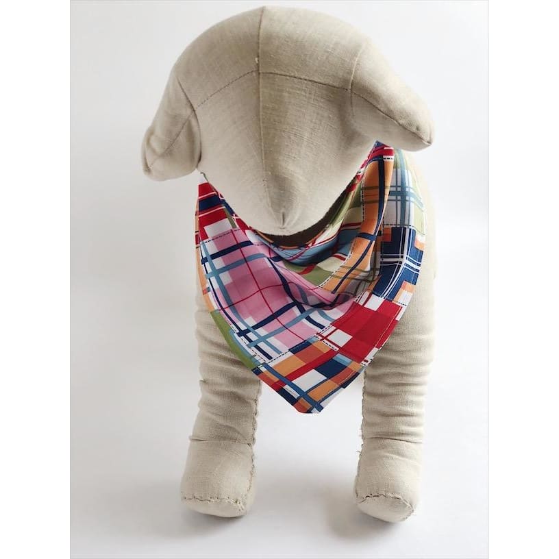 plaid bandana for dogs