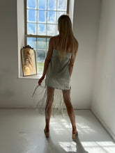 Load image into Gallery viewer, Fringe Silky Soft Green Dress