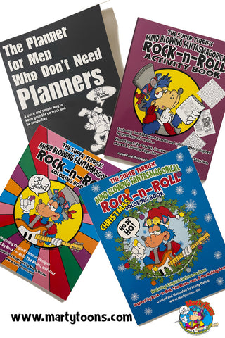 Activity Books and Planners by MartyToons
