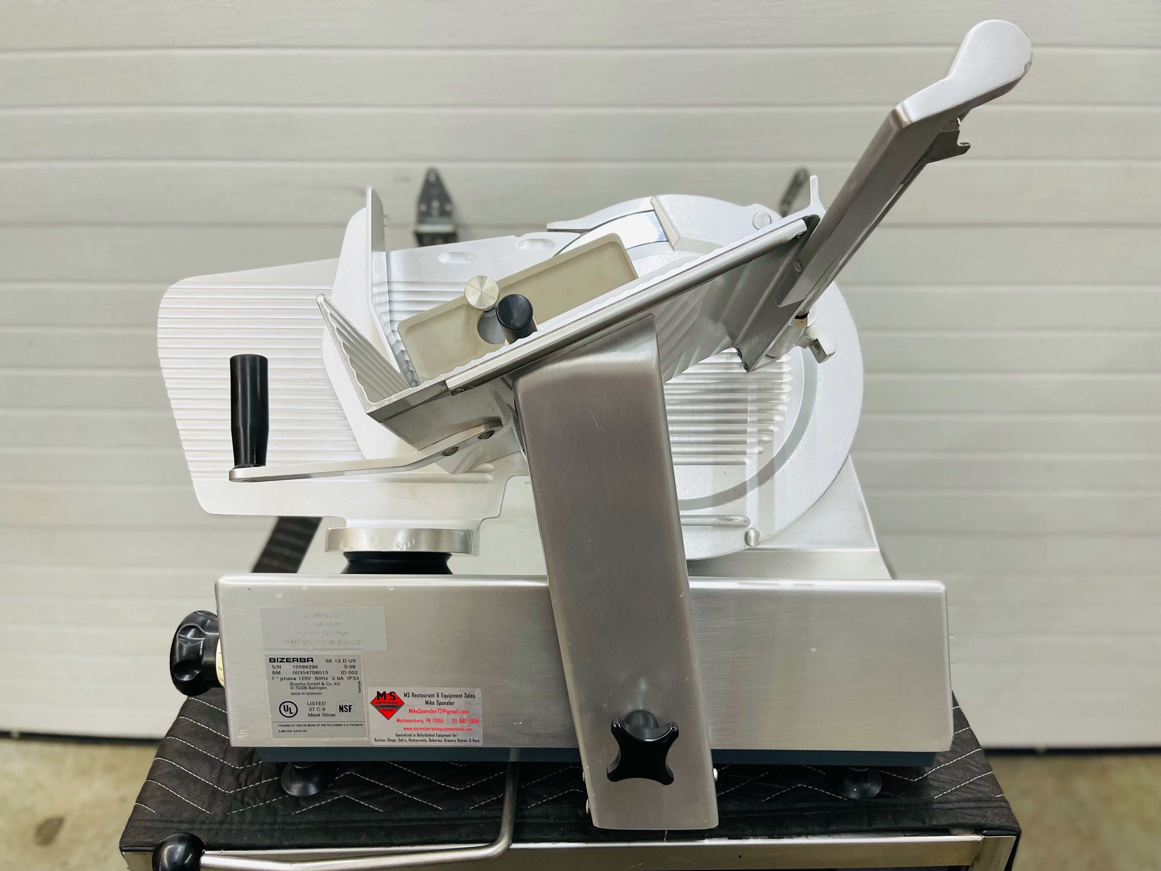 Bizerba SE12D Automatic and Manual Gravity Feed Slicer - MB Food Equipment