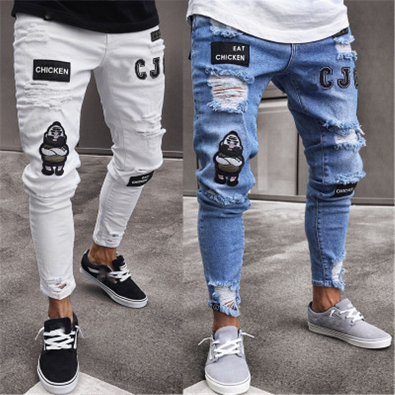 vintage ripped jeans