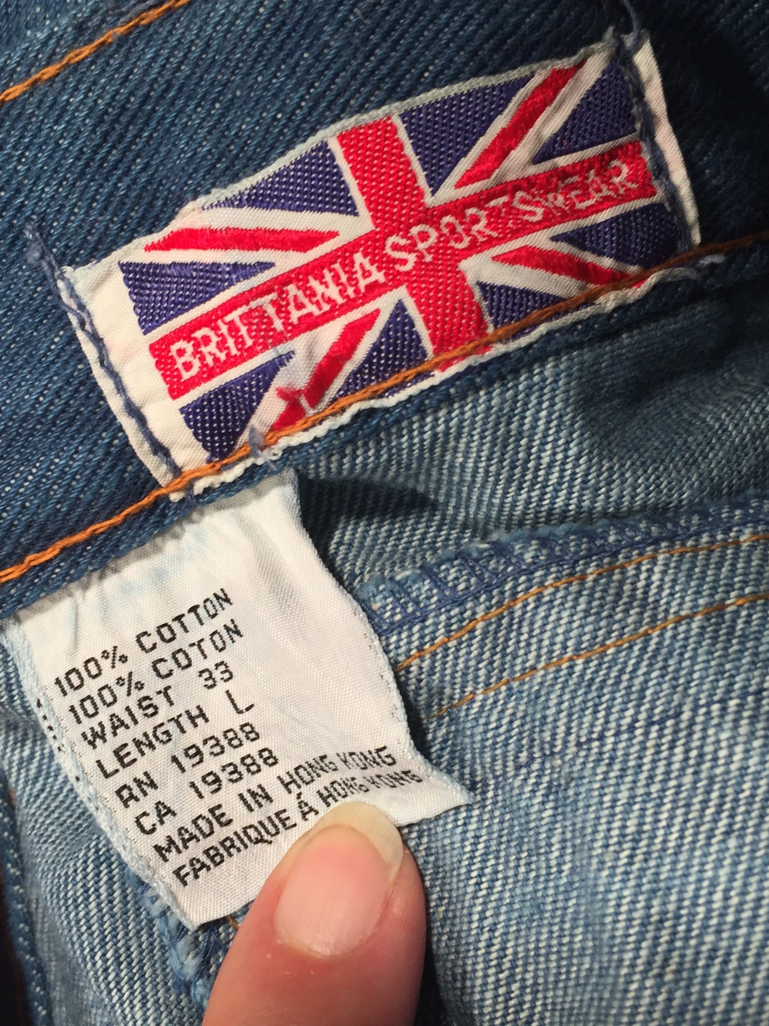vintage brittania jeans