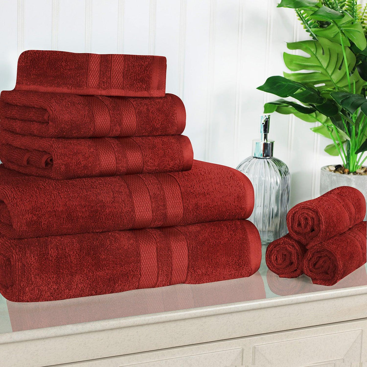 Soft And Absorbent Solid Color Towel Set - Includes 1 Bath Towel