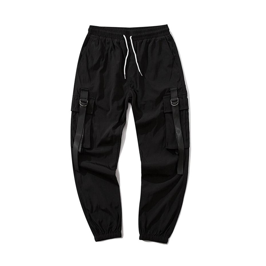 Multi Pocket Straps Cargo Pants - Men's Techwear Clothing | HA3XUN