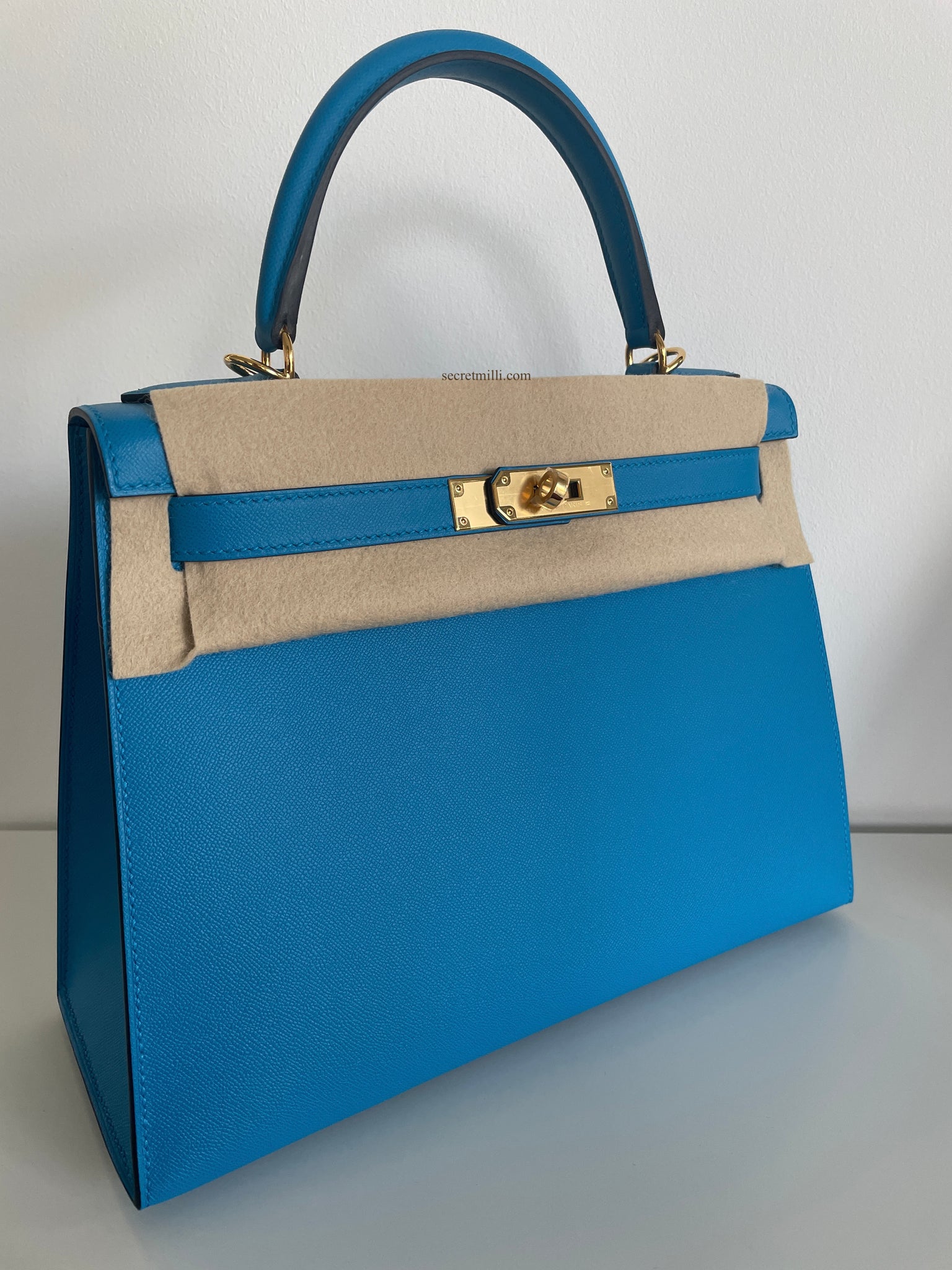 hermes kelly bleu frida