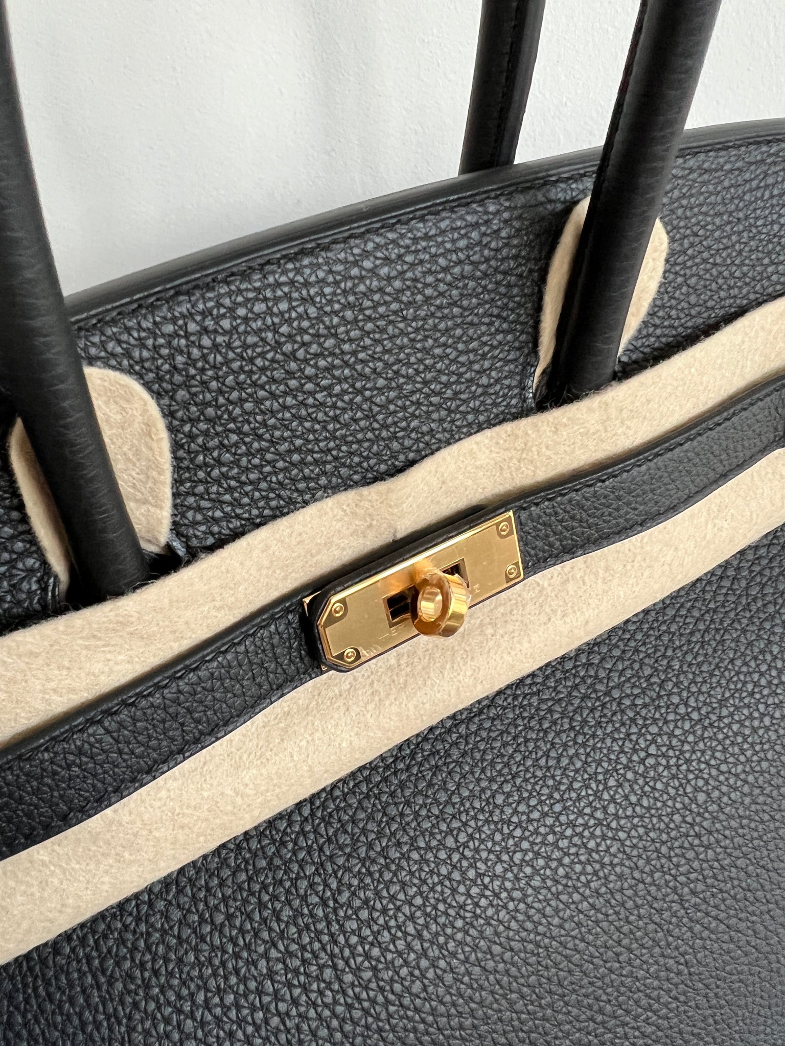 hermes birkin 35 black togo leather gold