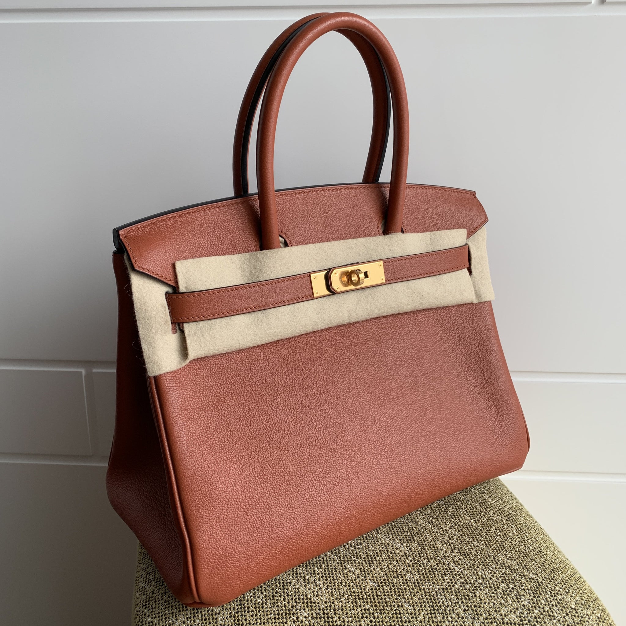 Hermes Birkin 30 Cuivre Taurillion 