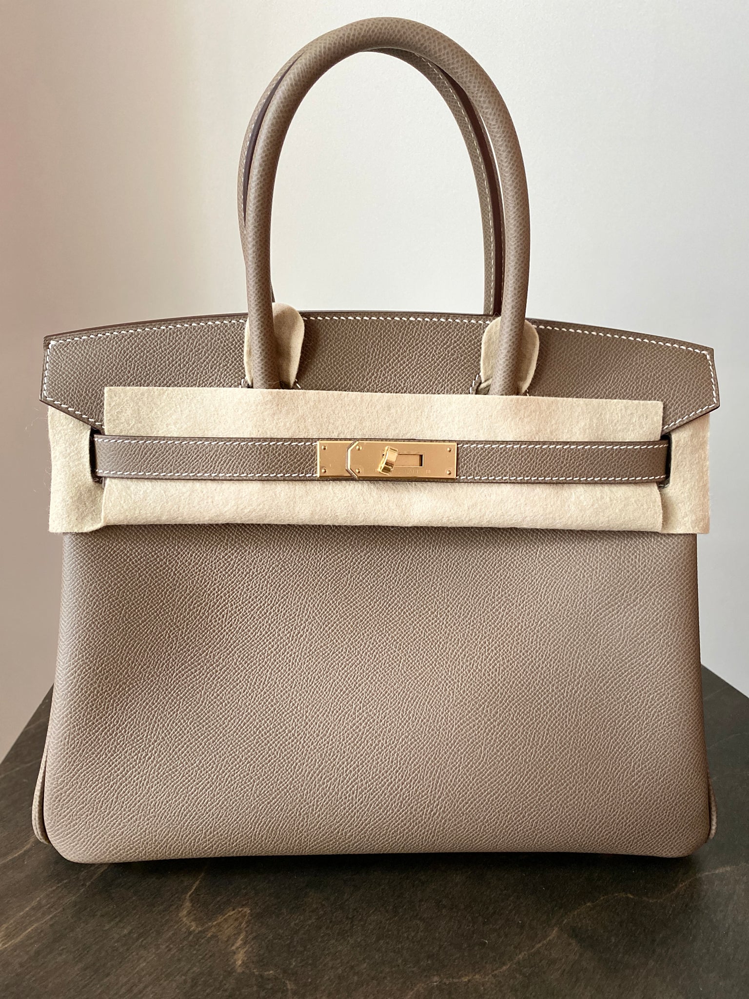 birkin etoupe gold hardware