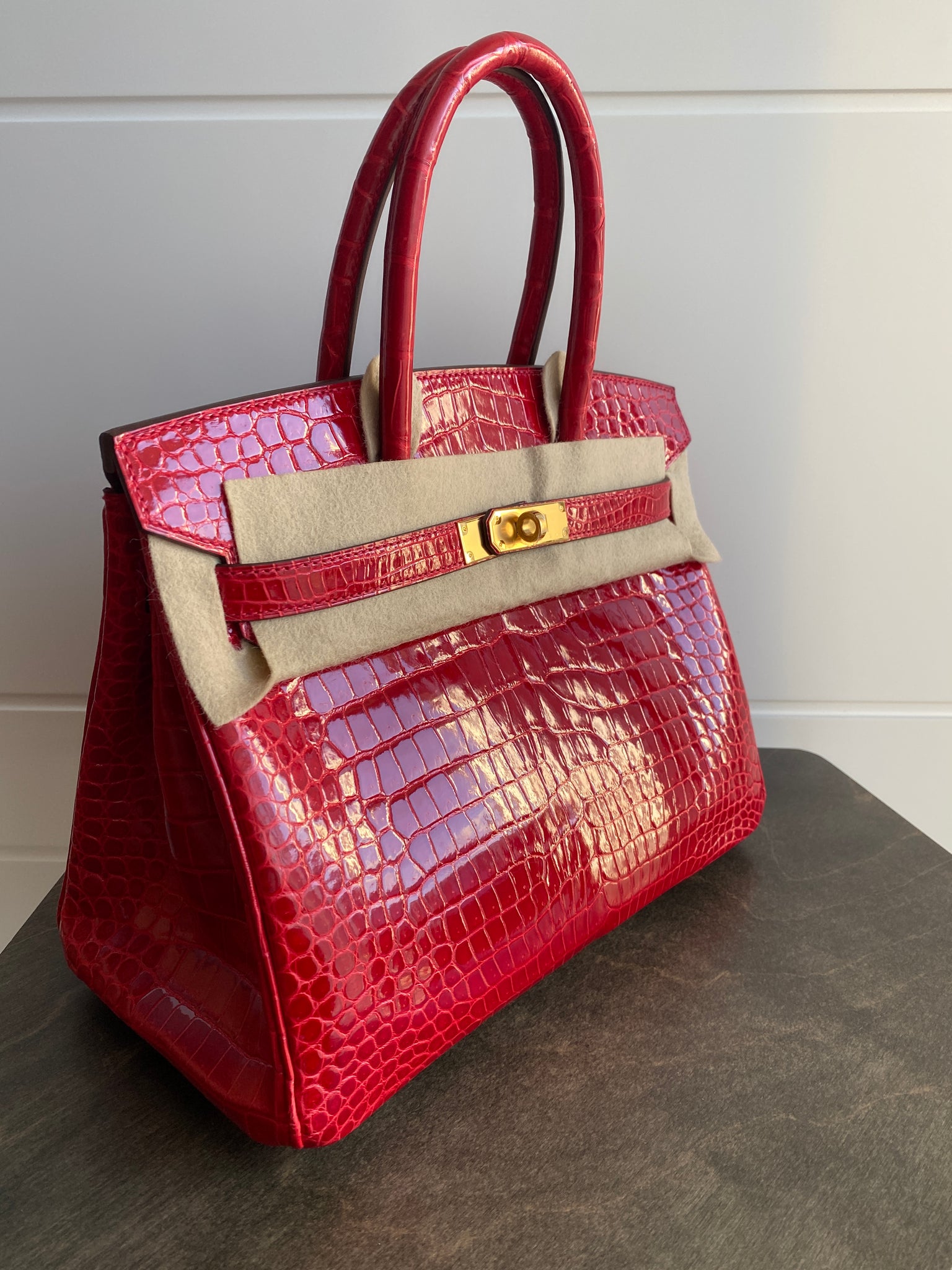 hermes porosus crocodile birkin 30