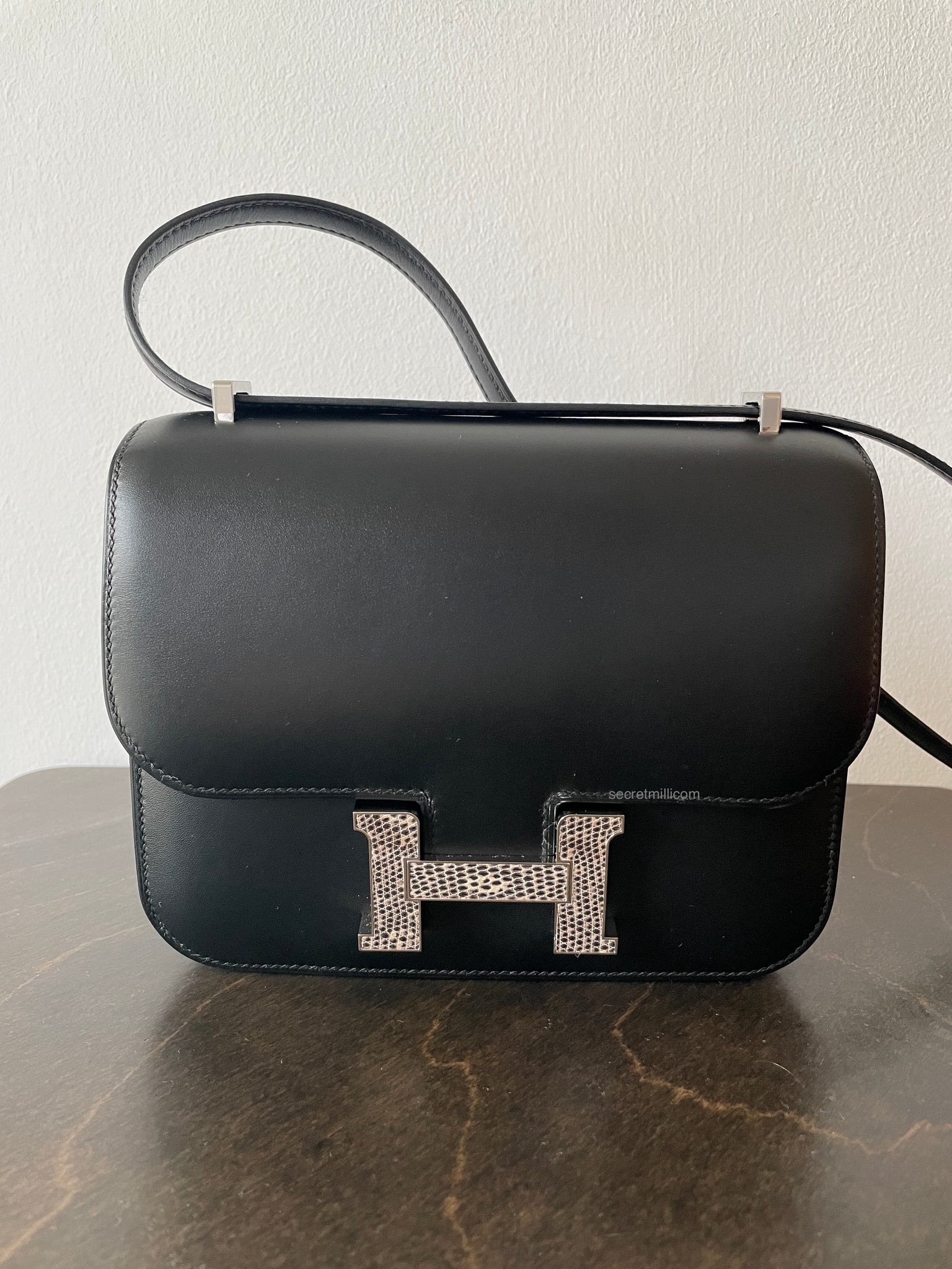 hermes constance 18 black