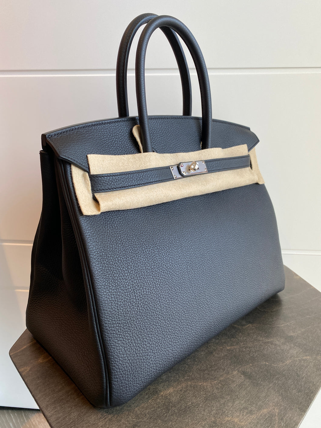 black birkin silver hardware