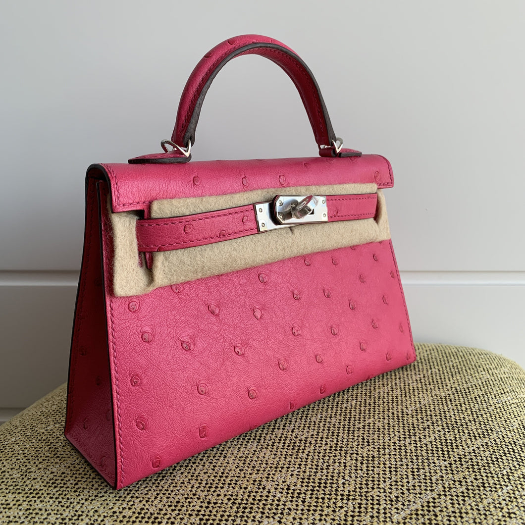 hermes mini kelly ostrich