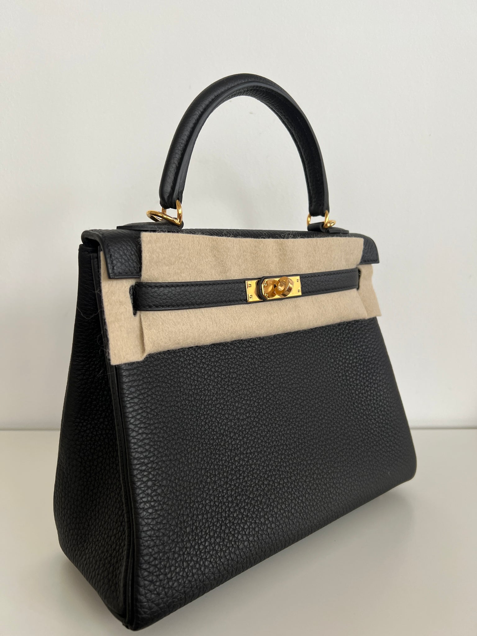 hermes kelly 25 retourne black